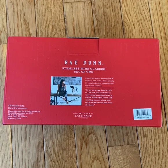 ❤️ His and Hers Rae Dunn Wine Glasses ❤️ - Picture 4 of 4